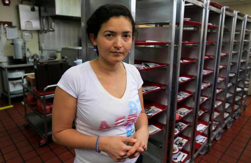 
Marissa Avila  supports four children on $11.20 per hour as a dishwasher.
