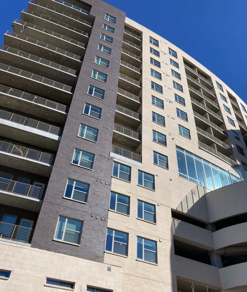 The Gabriella apartment high-rise is on Live Oak Street just east of downtown.