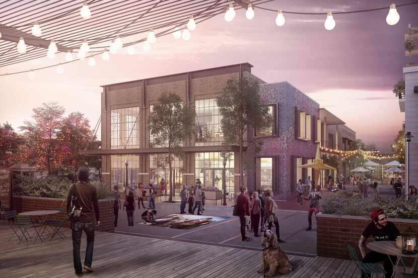 The Bishop Arts development is planned to include a mix of retail, apartments and commercial.