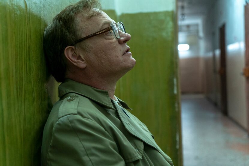 This image released by HBO shows Jared Harris in a scene from Chernobyl. On Tuesday, July...