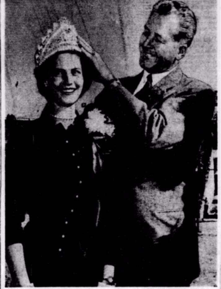 Ann Rich was crowned SMU Homecoming Queen in 1955.