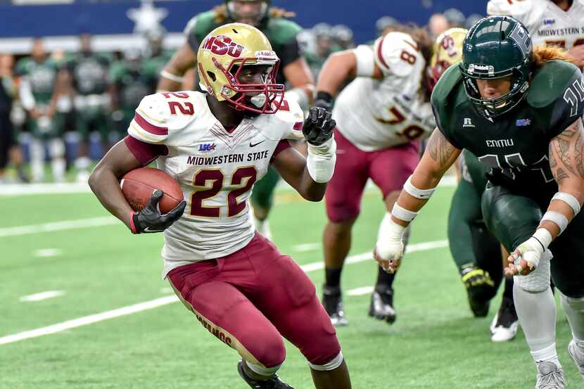 Midwestern State running back Don Jerry amassed 176 yards on five kickoff returns,...