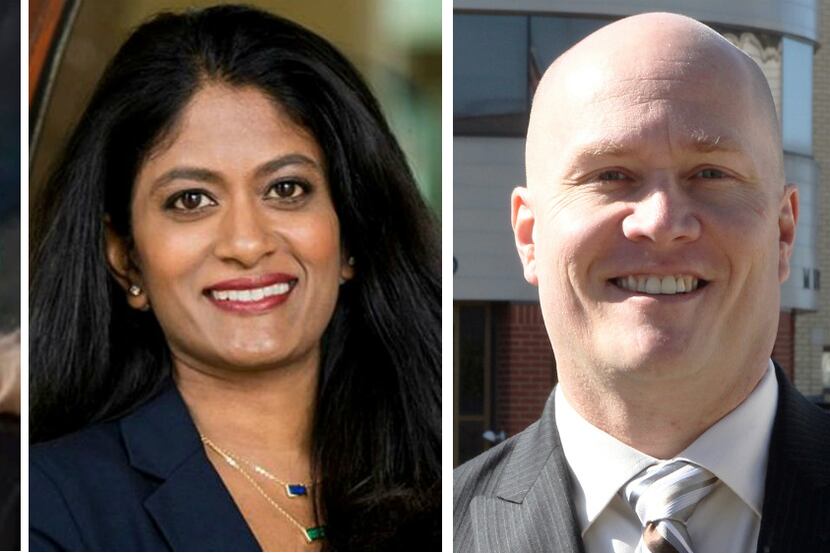  The Place 4 council candidates, from left, are Cindy Asche, Laxmi Tummala and Bill Woodard.
