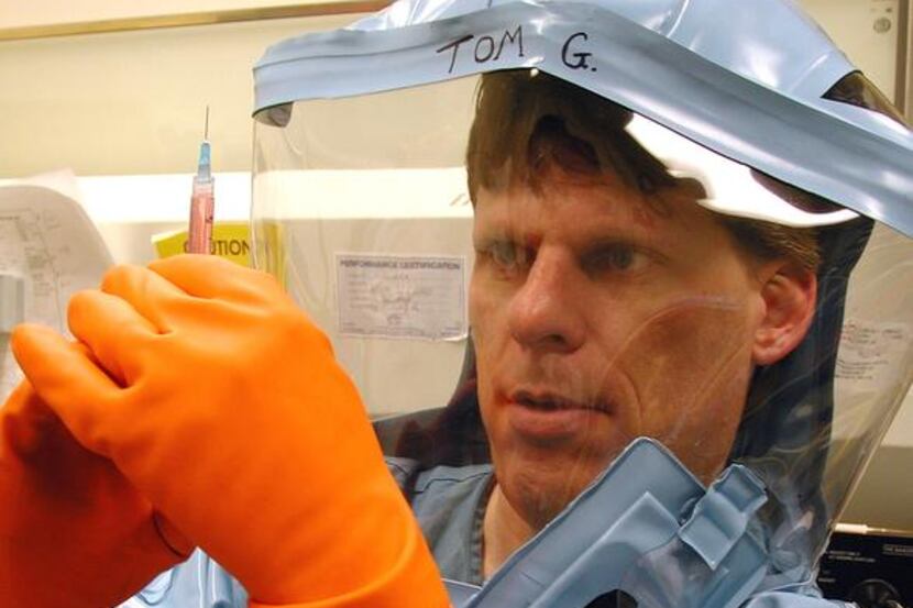
Tom Geisbert  of Galveston National Laboratory has developed a vaccine that saved monkeys...