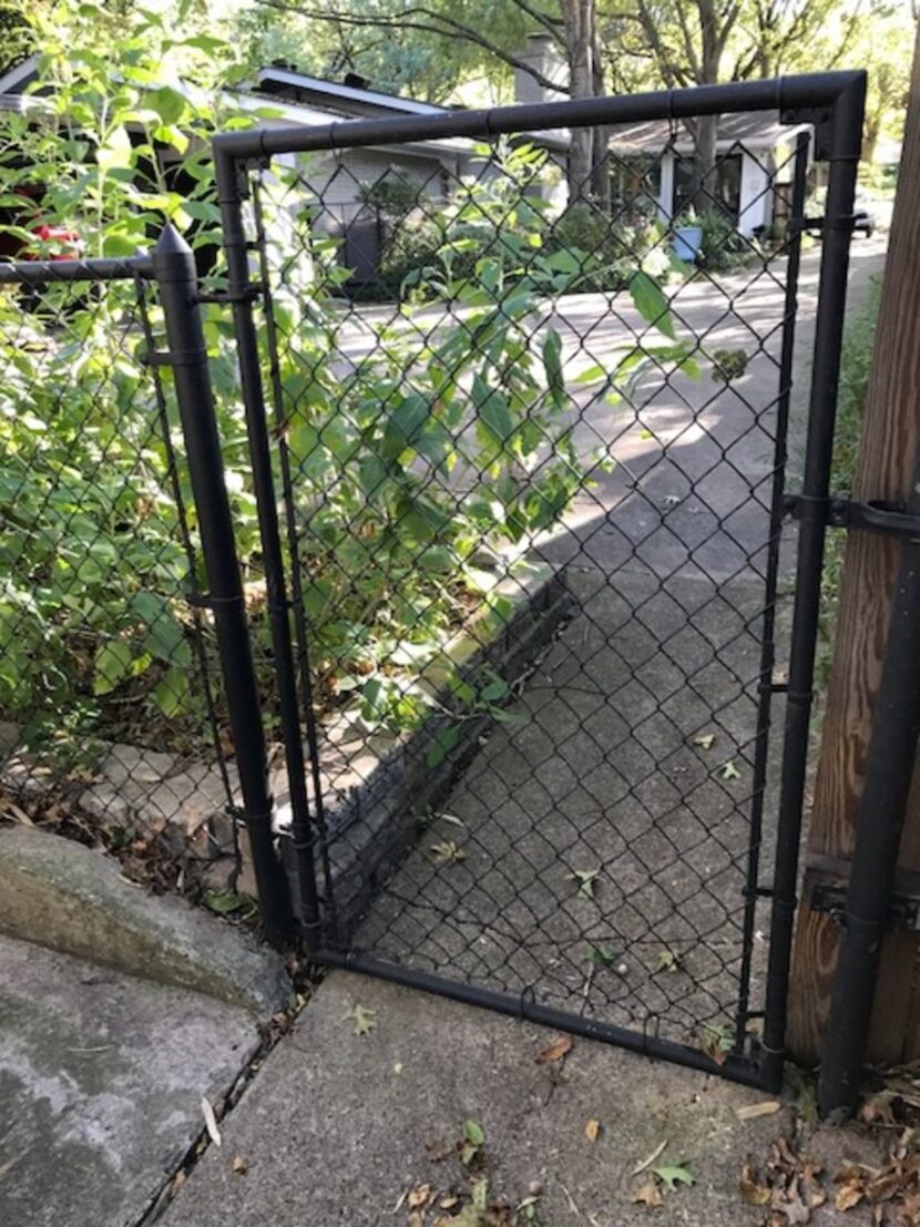 Black paint can make aluminum gates look pretty.