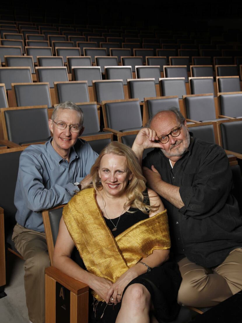 Directors Patrick Kelly (from left), Katherine Owens and Stan Wojewodski Jr. are staging...