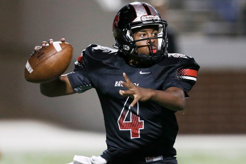 Mansfield Legacy quarterback Kendal Catalon, pictured here in 2014, helped lead his team to...
