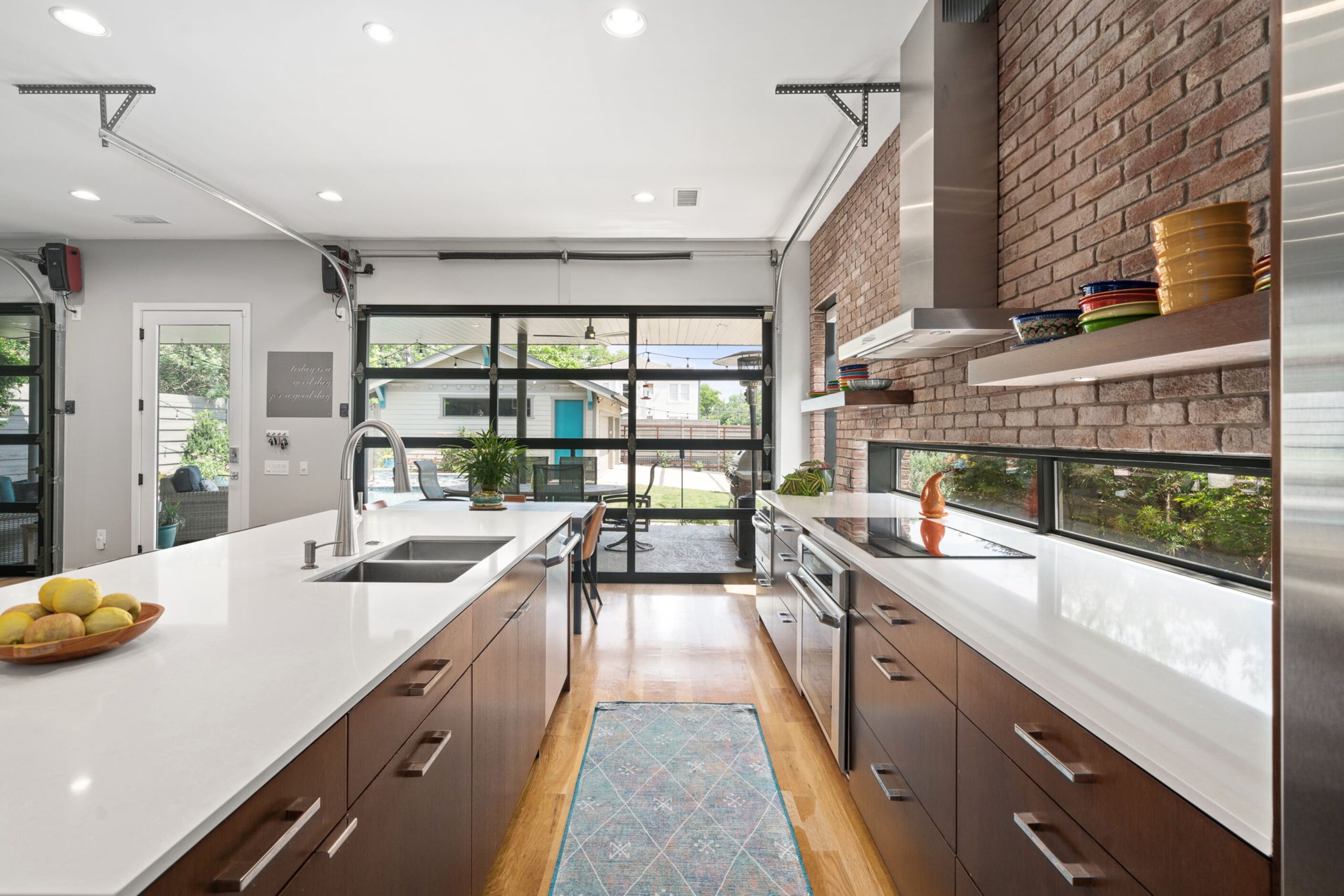 Counters in kitchen