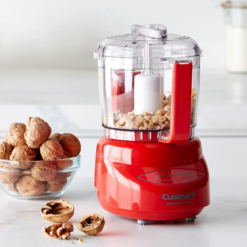 Cuisinart Elite Mini Prep Food Processor, 3-Cup in red. 