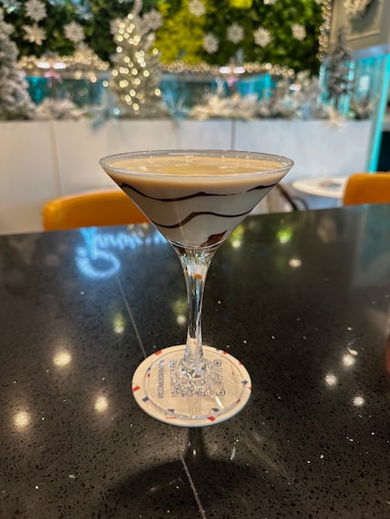 Chocolate Fake-Tini is one of the mocktail options at Le Parisienne.