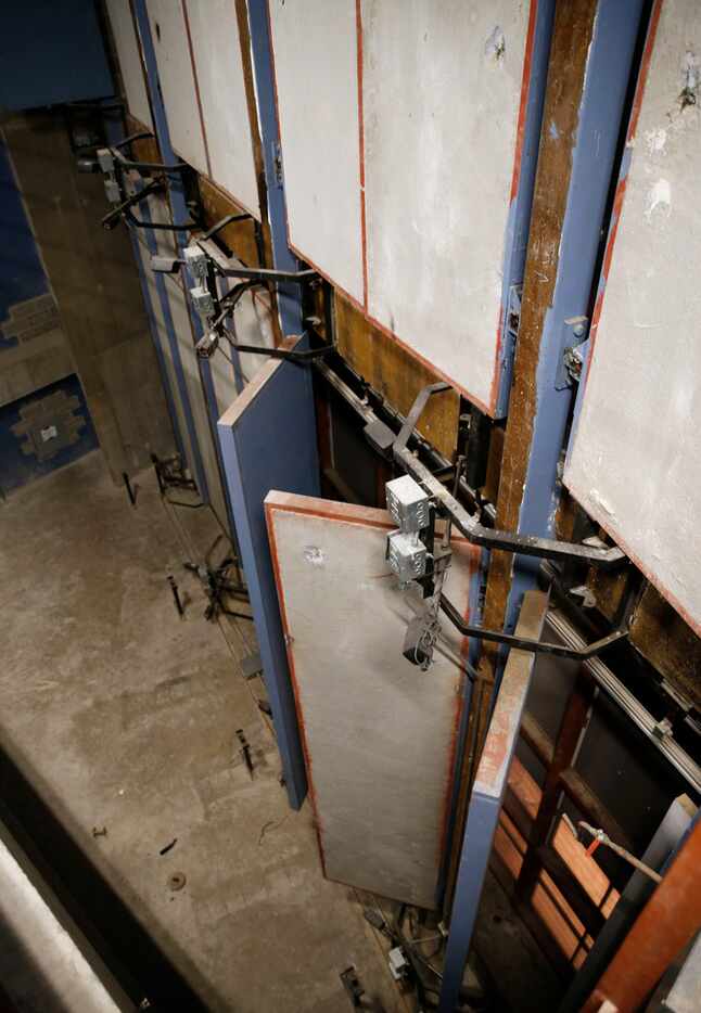 Some of the concrete doors are currently not in operating condition in the reverb chamber of...