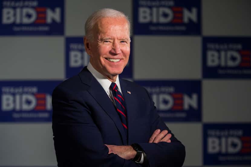 Former Vice President and Presidential Candidate Joe Biden poses for a portrait before an...