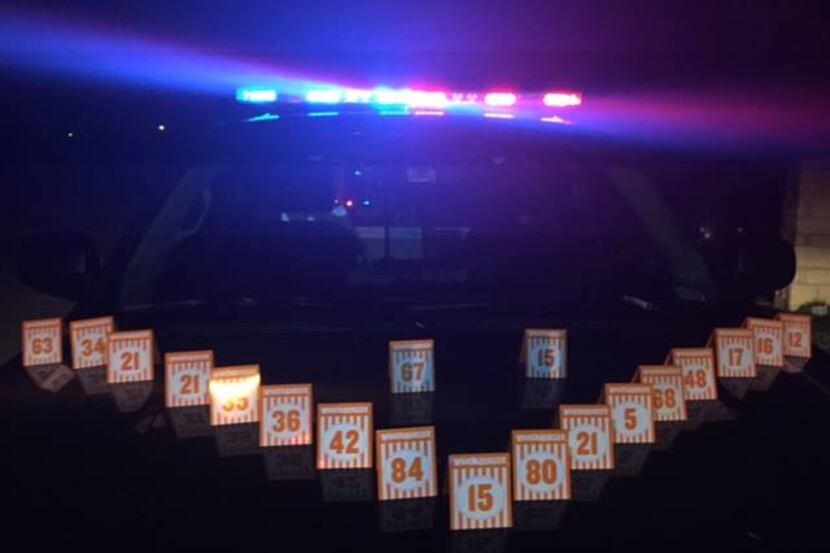 Whataburger numbers recovered by Northeast police in one incident.