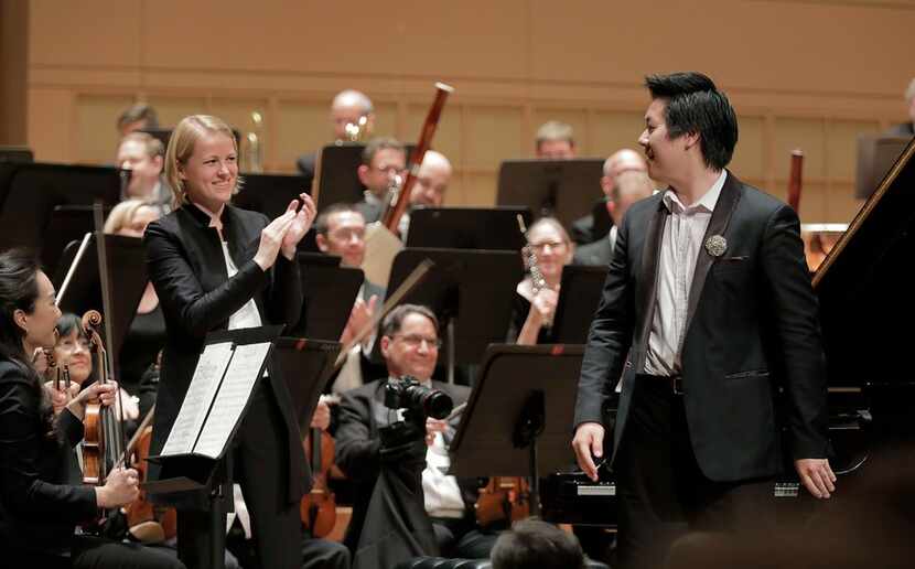 Shuan Hern Lee from Australia performs  his Final Round concerto with conductor Ruth...