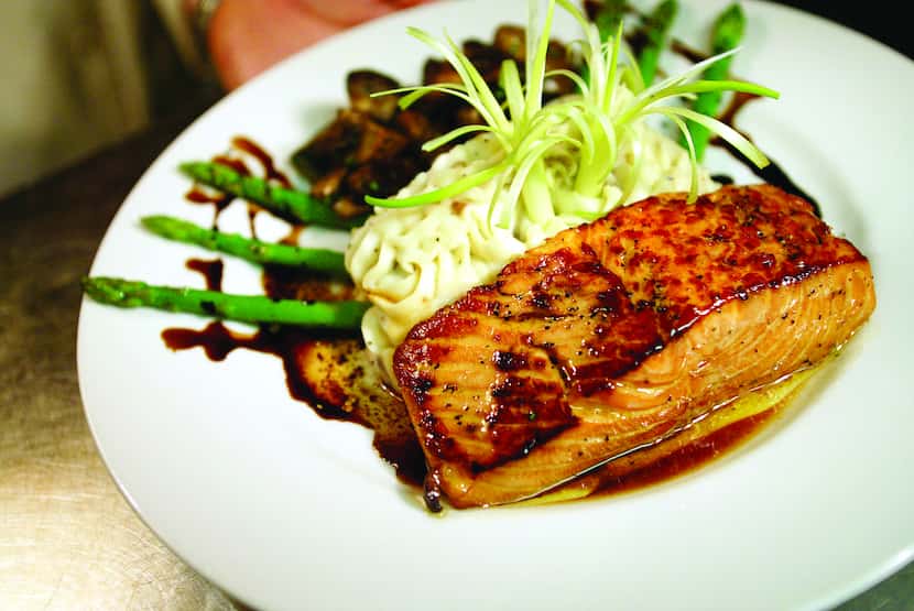 The Classic Cafe at Roanoke offers soy-glazed salmon as part of its Valentine's Day takeout...