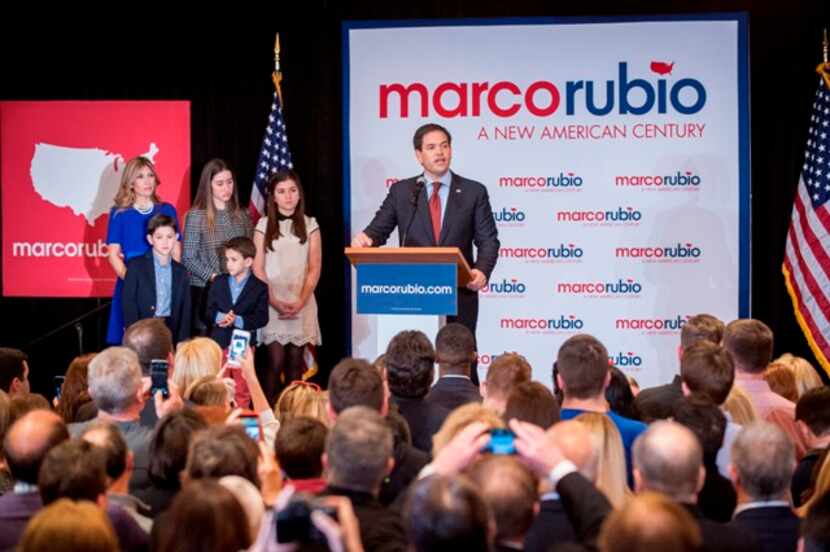 Marco Rubio espera aglutinar a los moderados de su partido.