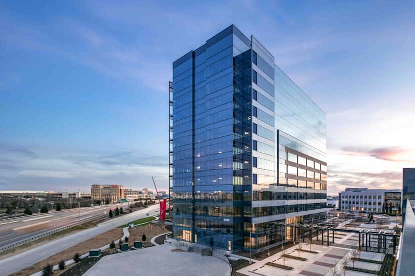 The 3201 Dallas Parkway tower is the latest addition to Frisco's Hall Park.