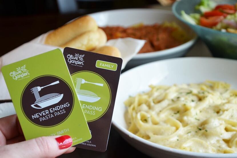 The Never Ending Pasta Pass is back.