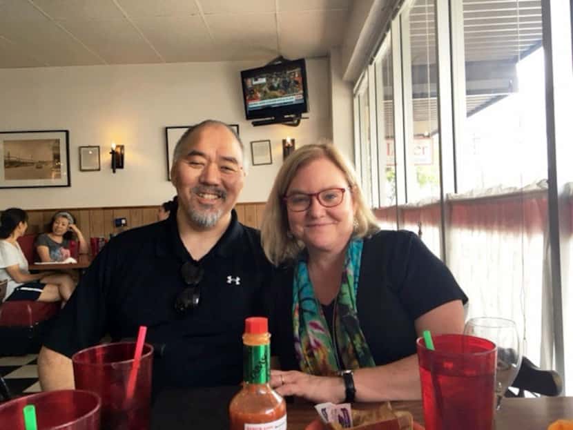 Jacquielynn Floyd and Mike Hashimoto in Honolulu this year.