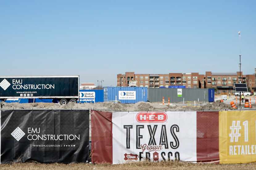Construction started last June for H-E-B stores in Frisco and Plano. Both of those stores...