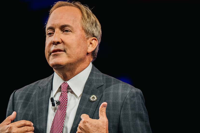 Texas Attorney General Ken Paxton speaks during the Conservative Political Action Conference...