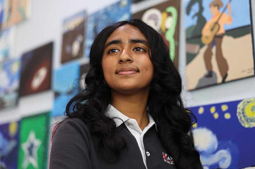 Maya Maliakal, a junior at Harmony Science Academy–Carrollton, is one of 10 U.S. students...