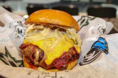 A Smoked Bacon-Wrapped Juicy Lucy is one of the new options at Mavericks or Stars' games.