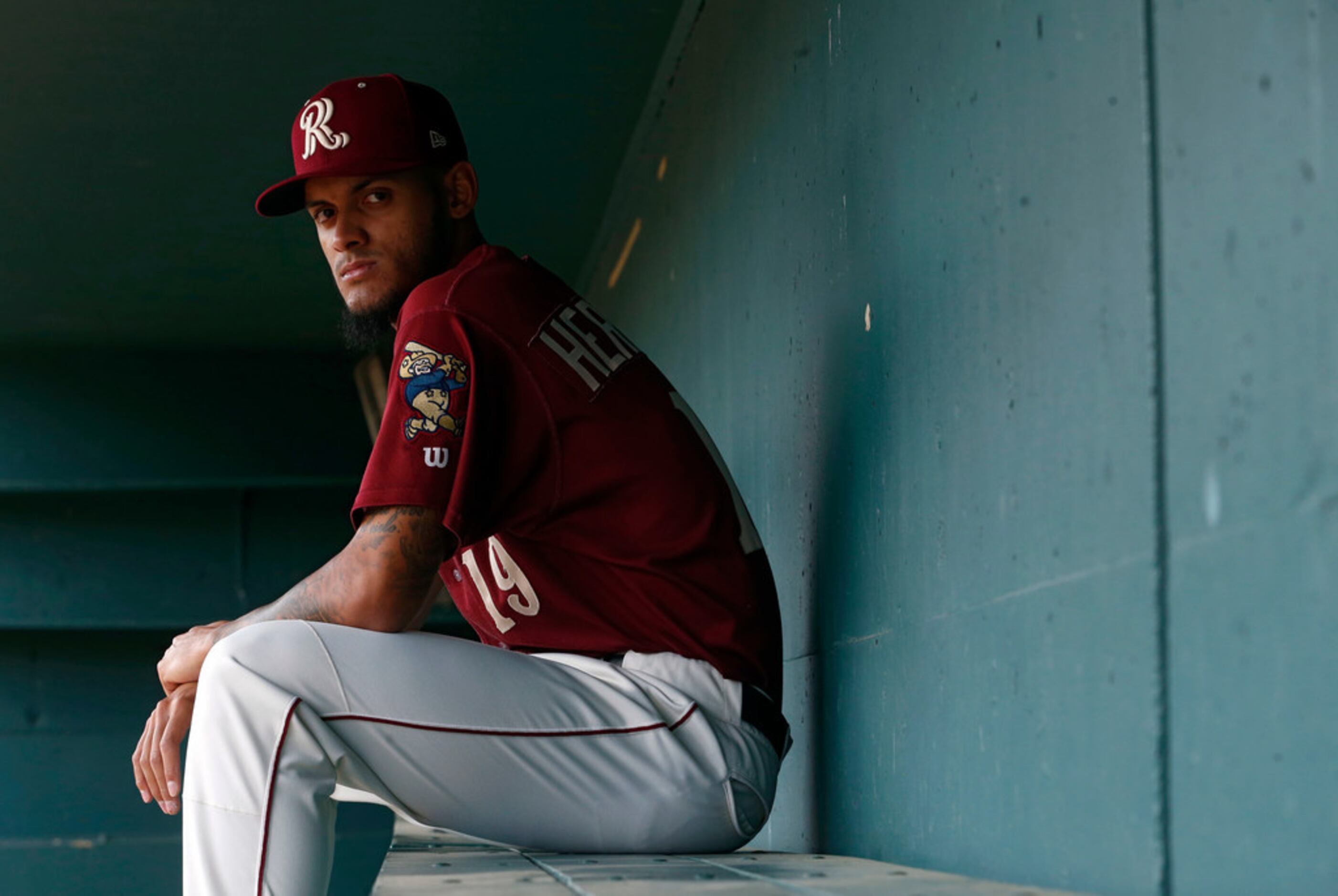 Bubba Thompson of the Texas Rangers poses for a photo during the