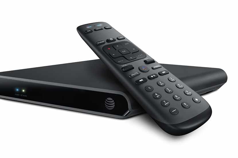 The AT&T TV set-top box with remote.