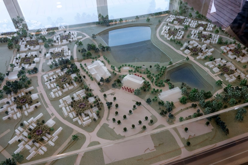 A scale model for OurCalling’s OurCommunity pictured, Wednesday, Oct. 16, 2024, in Ferris,...