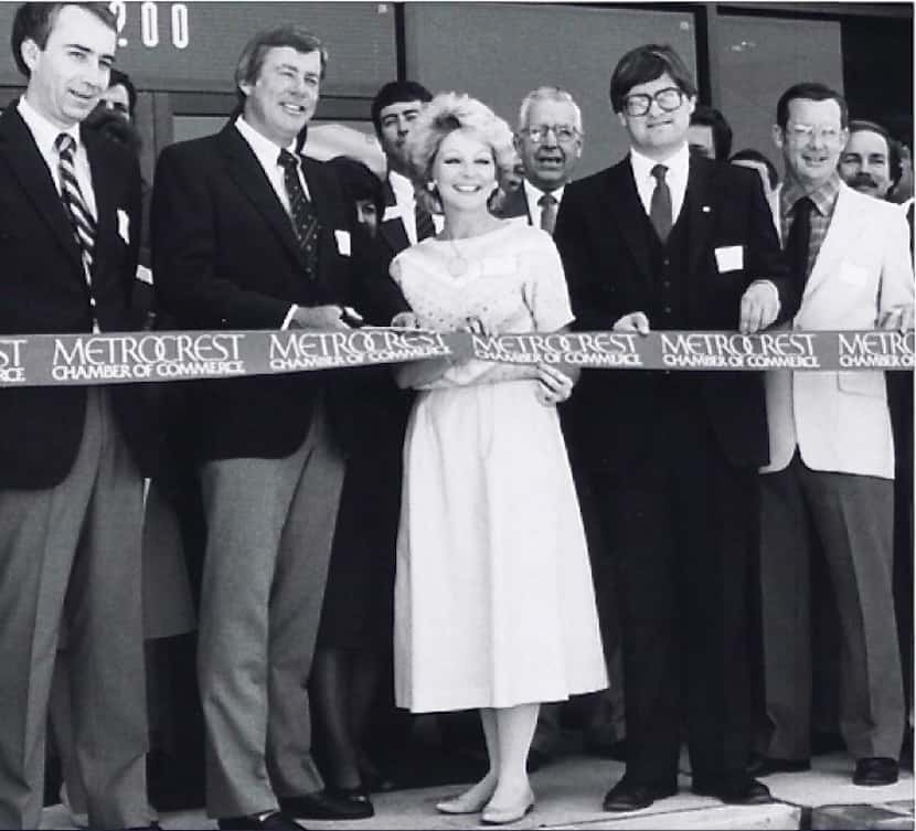 Owners Jack and Dianne Adleta cut the ribbon in 1984 to open their company's new...