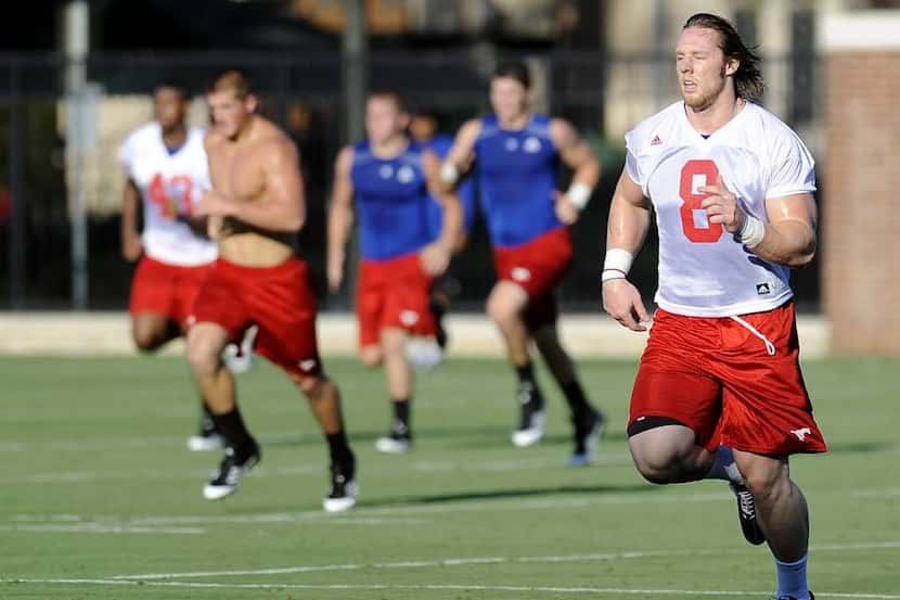 SMU defensive end Taylor Thompson was taken in the fifth round of the 2012 NFL Draft by the...