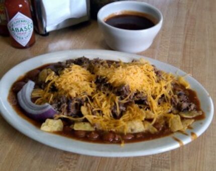  The beloved Brisket Frito Pie at Mac's Bar-B-Que (Chris Wilkins/Texas BBQ Posse)