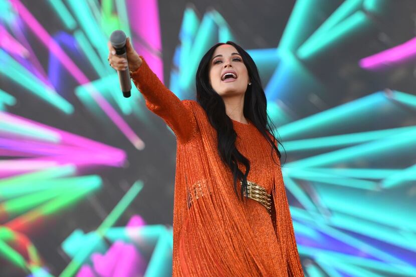 Kacey Musgraves performs on stage at Coachella Music Festival on April 12, 2019 in Indio,...