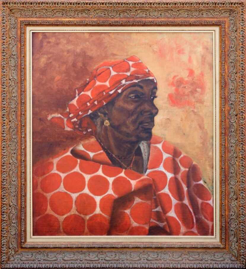 Woman Wearing Orange Scarf, 1940, is a painting by Laura Wheeler Waring. The work is part of...