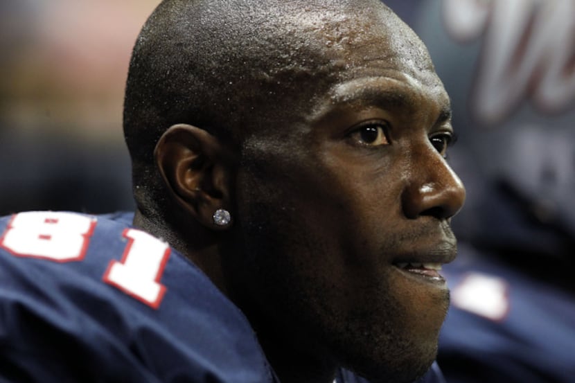 Former NFL receiver Terrell Owens (81)  playing for the Allen Wranglers in Indoor Football...