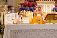 Fort Worth Bishop Michael Olson has been at the center of a bitter fight with a group of...