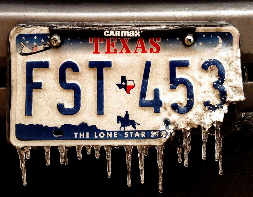 With its red, white and blue color scheme, the "Lone Star Classic" licence plate design —...