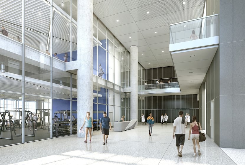 A rendering of the new Baylor Scott & White Sports Therapy & Research at The Star.
