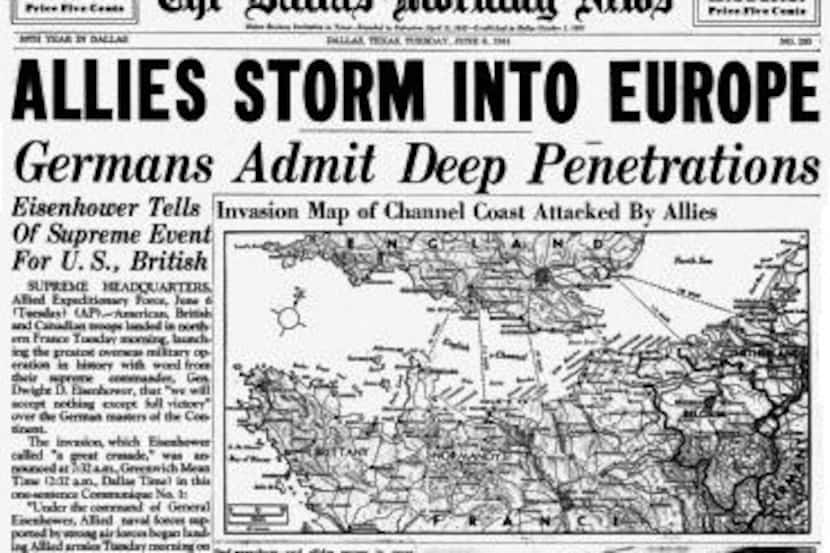The Dallas Morning News produced three extra editions on D-Day and brought in extra...