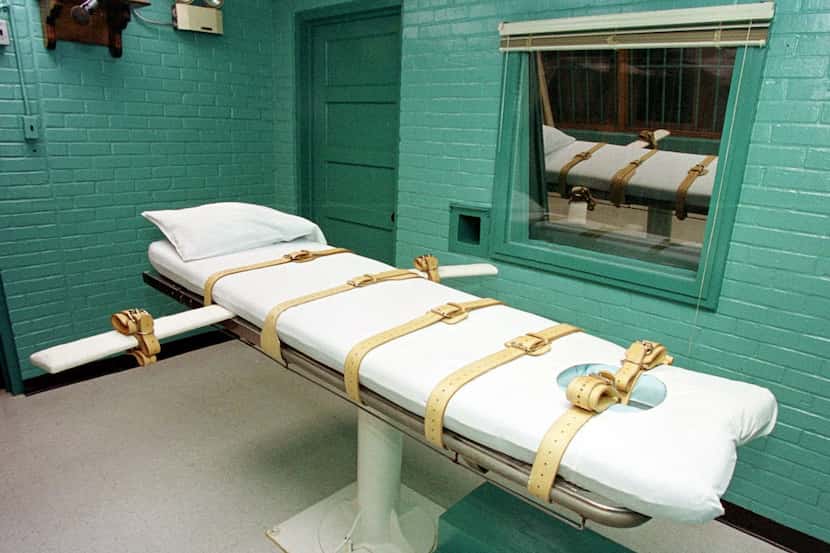 The execution chamber at the Texas Department of Criminal Justice Huntsville Unit. 