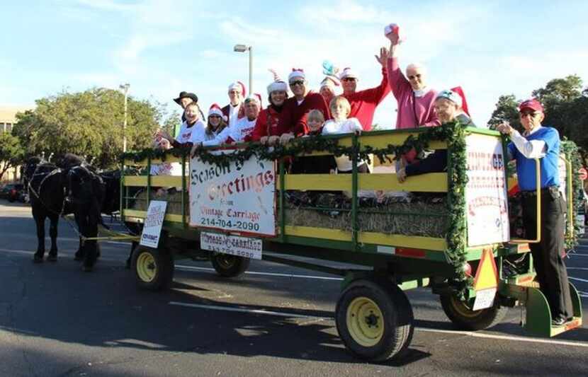 
The Irving CVB High Spirited Citizens float in the Irving Holiday Parade.
