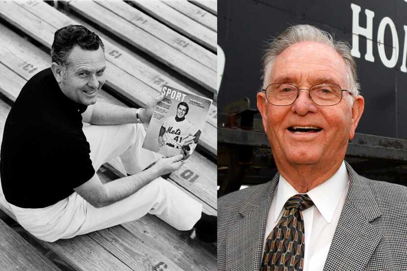 An undated file photo of Homer B. Johnson (left) and a photo of him in 2007.