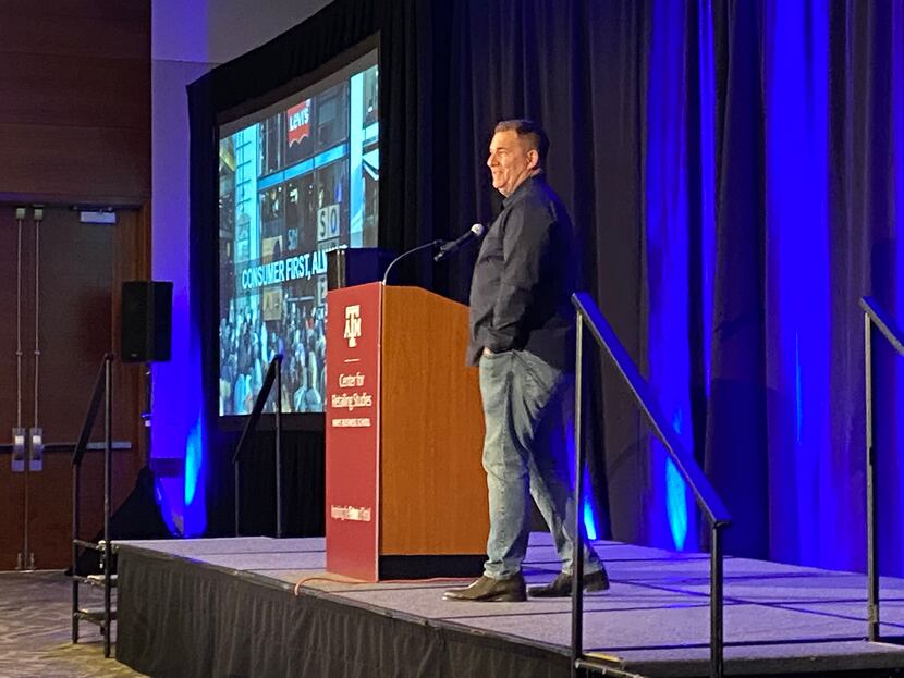 Seth Ellison, chief commercial officer, Levi Strauss & Co., spoke at the annual Texas A&M...