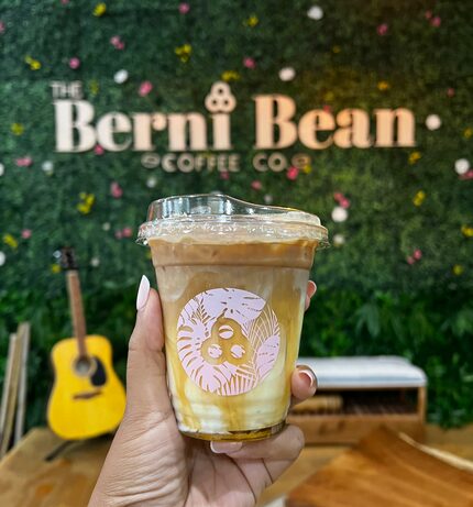 The Bee Happy Latte from The Berni Bean Coffee Co. in downtown Dallas is made with honey and...