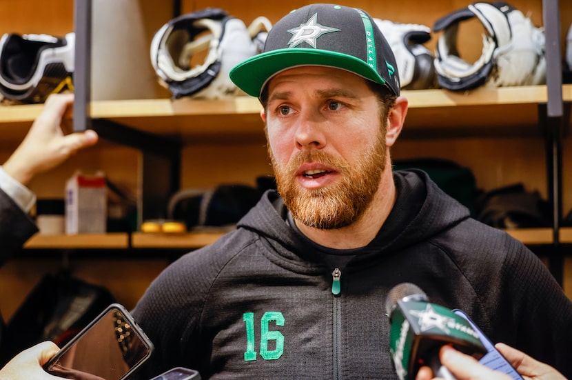 Dallas Stars forward Joe Pavelski speaks on his one-year extension with the Stars after...