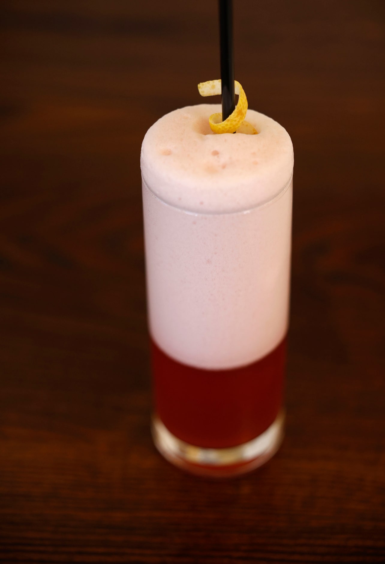 Cocktails at Second Bar + Kitchen at the Crazy Water Hotel include the Pomegranate Fizz.