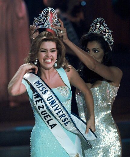 In 1996, Alicia Machado of Venezuela was crowned Miss Universe in Las Vegas. (File Photo/The...