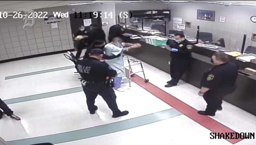 Video released of Methodist Hospital shooting suspect Nestor Hernandez in police custody,...