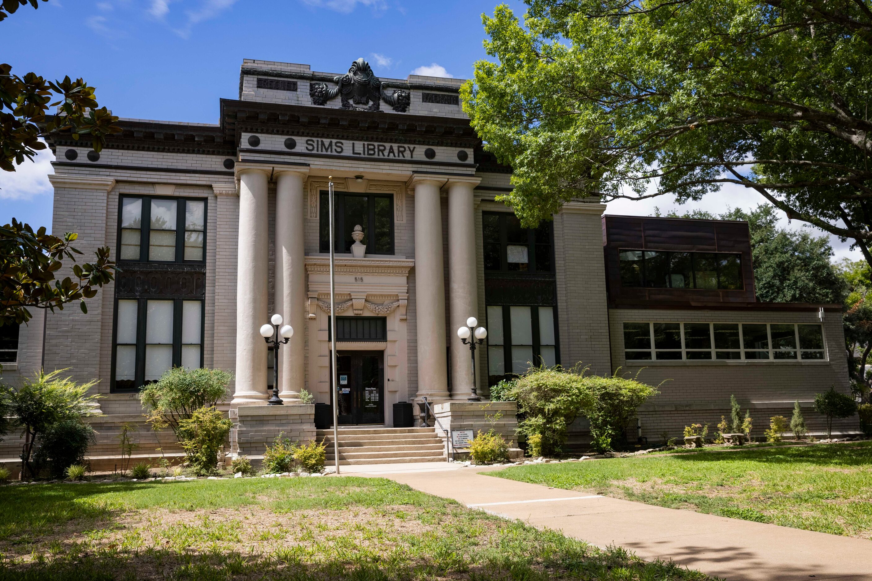 Nicholas P. Sims Library.